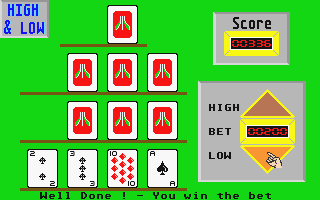 High & Low atari screenshot